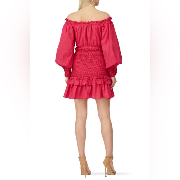 Alexis Pink and Orange Polka Dot Marilena Dress - Picture 5 of 5